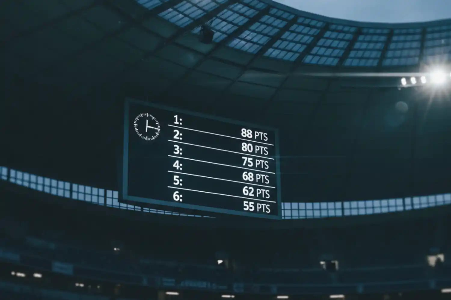 Bundesliga Tabelle zeigt Kampf um Champions League Pl&auml;tze und Europapokal Qualifikation